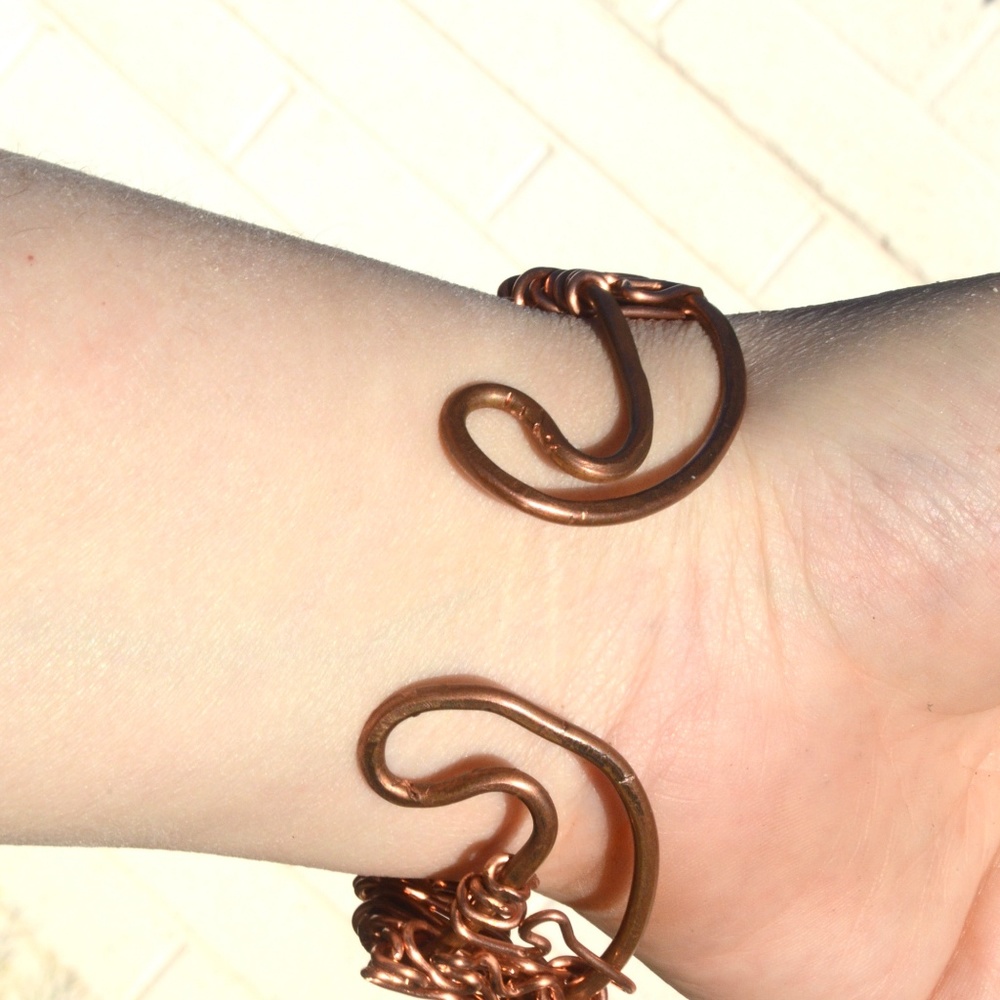 Eilat Stone Brass Copper Herkimer Diamond Bracelet - Picture 8 of 8